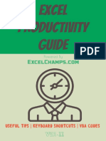 Excel Productivity Guide