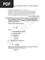 P N Junction Theory and Diodes Part II - GATE Problems 001