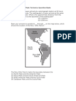 Plate Tectonics Question Bank