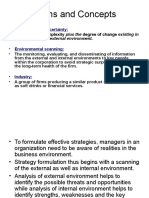 Terms and Concepts: Degree of Complexity Plus The Degree of Change Existing in