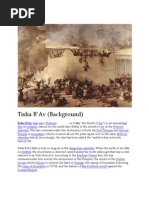 Tisha B' Av (Backgrounder From Wikipedia)