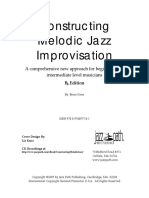 Constructing Melodic Jazz Improvisation