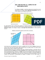 The Causes Mechanical Aspects of Deformation