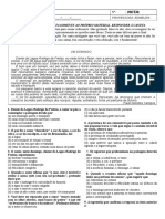 2º. Ano ENSINO MÉDIO - Avaliação 3º Bimestre 