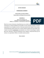 Estudo Dirigido - Introducao Ao Direito