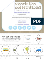 Transportation Preschool Pack PDF