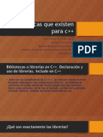 Bibliotecas Que Existen para C++