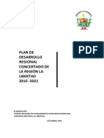 Plan de Desarrollo Regional Concertado 2010 - 2021 La Libertad PDF