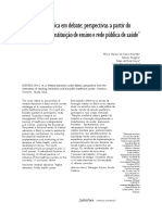 2011 A Formação Médica em Debate - Perspectivas A Partir Do Encontro Entre Instituição de Ensino e Rede Pública de Saúde