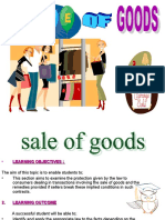 Business Law-SALE OF GOODS