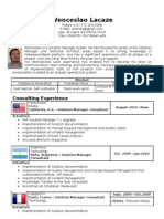 Sap Solution Manager Expert - Resume - CV - Wenceslao Lacaze