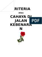 Kriteria Atau Cahaya Di Jalan Kebenaran