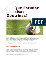 Por Que Estudar As Falsas Doutrinas