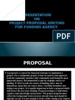 Presentation ON Project Proposal Writing For Funding Agency