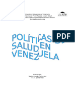 Trabajo de Naylet. Politicas de Salud en Venezuela