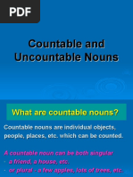 Countable and Uncountable Nouns