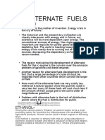 Alternate Fuels: Ethanol