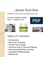 Single Phase Flow Line Sizing