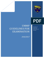 UMMP Guidelines For Examination