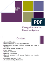 W8 Energy Balance On Reactive Processes