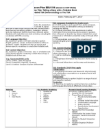 Mini Lesson Plan 3 Modeled Talk