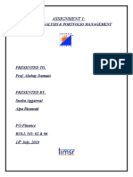 Assignment 1:: Secutrities Analysis & Portfolio Management