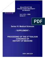 Proceeding of The Ivth Balkan Congress of History of Medicine 2009