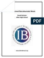 International Baccalaureate Music: David Devoto Allen High School