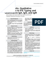 Cryoglobulin Qualitative Reflex IFE Typing and Quantitative IgA, IgG, IgM