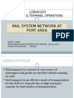 Rail System Network at Port Area