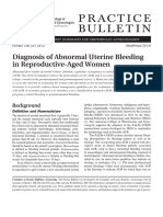 ACOG Abnormal Uterine Bleeding Diagnosis