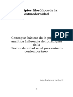 Conceptos Básicos de La Psicología Analítica y La Influencia Filosófica de La Posmodernidad.