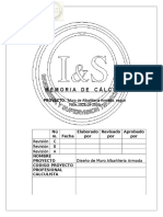 Memoria Albañileria Armada