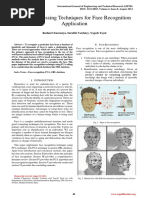 Image Processing Techniques For Face Recognition Application