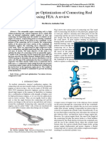 Design & Shape Optimization of Connecting Rod Using FEA: A Review