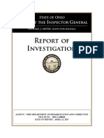 Ohio Inspector General's Report On Marion Correctional Institute