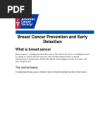 Breast Cancer Prevention and Early Detection