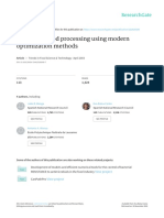 Improving Food Processing Using Modern Optimizatio