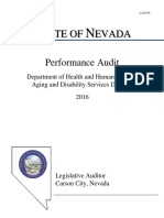 Performance Audit - Department of Health and Human Services Aging and Disability Services Division