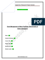 Event Management Research Project Sample PDF