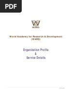 Organization Profile & Service Details: World Academy For Research & Development (WARD)