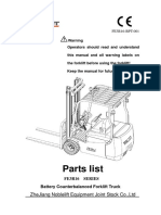 Parts List: Zhejiang Noblelift Equipment Joint Stock Co.,Ltd