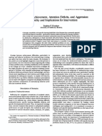 Hinshaw, 1992. Academic Underachievement, Attention Deficits, and Aggression. Comorbidity and Implications For Intervention