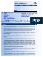 Xerox N24/32/40 OPC Disassembly Instructions: Verview