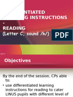 Dif Learning Reading Letter C