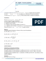 Cours Math - Chap 3 Algèbre Fonctions Polynômes - 2ème Sciences (2009-2010) MR Abdelbasset Laataoui