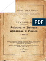 Marco Aurélio Caldas Barbosa - Compêndio de Acústica e Biologia Aplicadas À Música