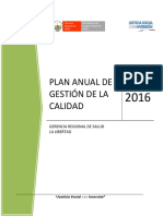 Plan Gestión de La Calidad 2016 - Geresa La Libertad Final