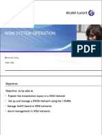 DWDM Operation Alcatel