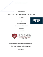 Motor Operated Pendulum Pump: A Seminar On